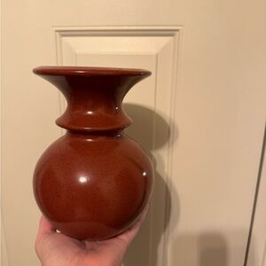 Elegant Rust Ceramic Vase